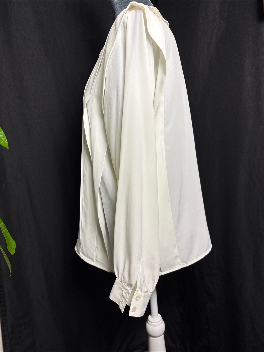 La Chine Classic by Galinda Wang Vintage Lace Collar Blouse Size 12 - Picture 5 of 7